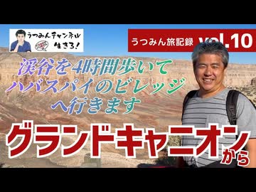 【うつみん旅記録 vol.10】グランドキャニオンに着きました。ここから4時間かけて渓谷を下り、ひたすら歩いてハバスパイのユークアラ長老のビレッジを目指します。