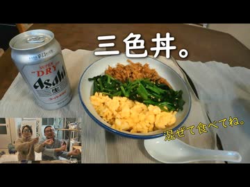 三色丼。