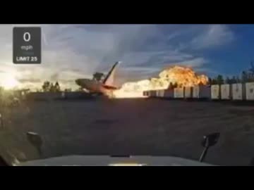 UPS航空2976便墜落の瞬間