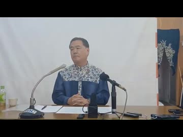 社民党の新垣邦男副党首、離党会見