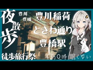 【夜散歩】 豊川→豊橋まで徒歩【徒歩旅行祭2025】