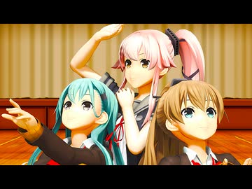 【MMD艦これ】由良・鈴谷・熊野『桃源恋歌』