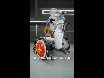 ホモと見る怪我した同僚の為に作ったドリフト出来る車椅子