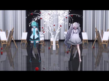 【MMD】bad_apple!!【REM式初音ミク】Covered_by_初音ミク