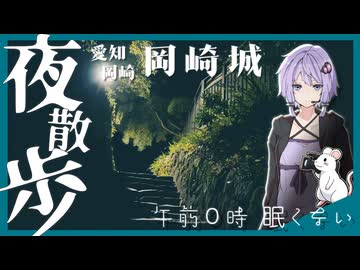 【夜散歩】 真夜中の岡崎城 愛知【午前0時 眠くない】