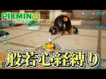 【ピクミン４】ピクミンが１匹死ぬたびに「般若心経」を全文写経してきちんと弔う実況#12【縛り実況】