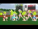 【MMD】７人のチアリーダーで被害妄想携帯女子（笑）【カメラ固定・字幕無】（1080p_60fps）