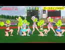 【MMD】７人のチアリーダーで被害妄想携帯女子（笑）【カメラ固定・字幕有】（1080p_60fps）