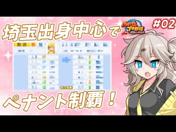 【パワプロ2025オーペナ】埼玉出身選手中心でペナント制覇したい#02【VOICEVOX実況】【春日部つむぎ】