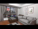 【VRChatワールド紹介】雨見るワンルーム ～Modern Japanese one-room under the rain～