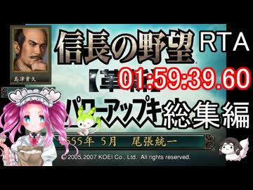 信長の野望 革新PK  S1島津家 上級【RTA】 01:59:39.60　総集編