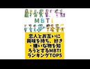 【MBTI】恋人とお互いに興味を持ち、好きなもの嫌いな物を知るMBTIランキングTOP5 #mbti #恋愛 #16タイプ性格診断 #16タイプ