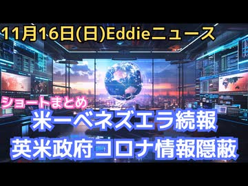 トランプ、エプスタイン新情報公開でシロ確定（ショートバージョン）　米ーベネズエラ情勢さらに緊迫　英米政府がコロナ情報を隠蔽、英超過死亡、米CIAの武漢研究所関与