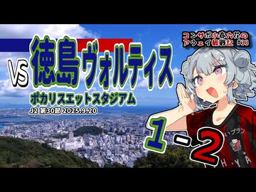 【J2】コンサポ小春六花のアウェイ観戦記#33【徳島ヴォルティス】