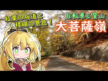 【自転車登山】大菩薩嶺、晩秋のヒルクライム＆稜線歩き【弦巻マキ】