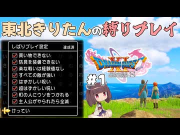 【ドラクエ11】公式機能の縛りプレイ　#1