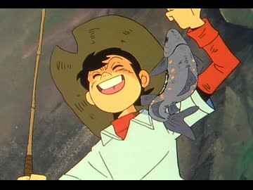 釣りキチ三平　第1話　夜泣き谷の怪物①　鳴神淵の黒い影