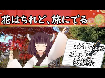 【ボイロ（広義）エッセイ投稿祭】花はちれど、旅にでる。【COEIROINK投稿祭2025】