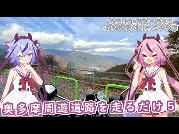【ソフトウェアトーク車載 ぶらり気ままなバイク旅】奥多摩周遊道路を走るだけ５