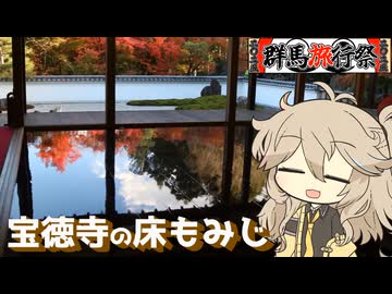 【群馬旅行祭2025】桐生で堪能！宝徳寺の床もみじ！【VOICEVOX旅行】