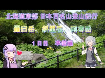 北海道東部登山紀行　羅臼岳、斜里岳、雄阿寒岳　1日目 準備編