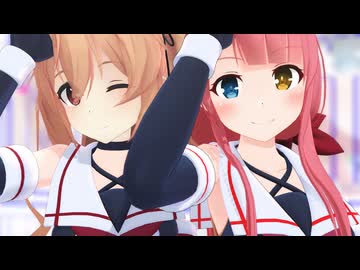 【MMD艦これ】村雨と江風でオツキミリサイタル