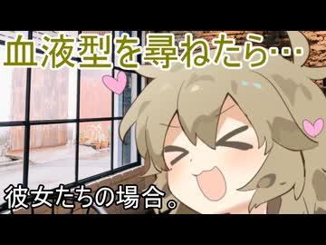血液型を尋ねたら、彼女たちの場合。【VOICEROID劇場】