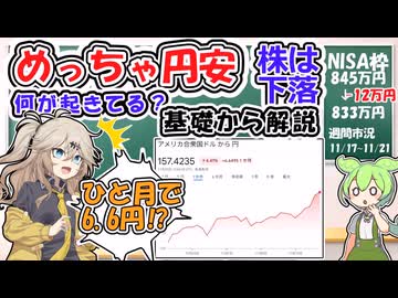 めっちゃ円安！通貨の価値ってどう決まる？【ずんだもん解説】【市況】