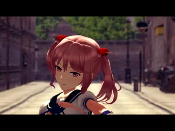 【MMD艦これ】絶頂讃歌　漣　【サンセット路地】【足元しか無い床】