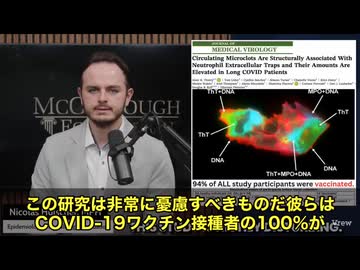 新査読付き研究　ワクチン接種者を調べたところ、100％の人の血液から “アミロイド微小血栓” が見つかったと報告。 これはフィブリンが、体内の生理活性物質に絡みついて塊になり、血流を妨害するという物
