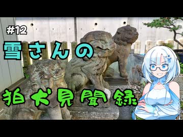 雪さんの狛犬見聞録 その12【WhiteCUL解説】