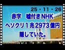 25・11・26    国民に嘘ついて　NHKは何がしたいんだろうか？　中国人社員1000から1500人居るとか？