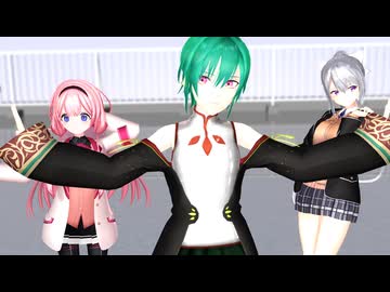 【にじさんじMMD】サンゴ＆緑仙＆楓「ライアーダンス」