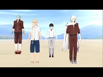 【MMD刀剣乱舞】山姥切国広と巻き込まれた仲間で、はたらく！刀剣体操