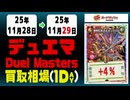デュエマ 買取相場《34枚/1日》｜11月29日 ＜20円以上騰落＞ #デュエルマスターズ #ビヨンドザタイム #愛感謝祭ヒロインBEST #ジャシンインザシェル