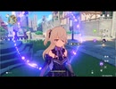 原神　雷電将軍＆フィッシュル＆ナヒーダでデイリー任務#６５２。地脈の花