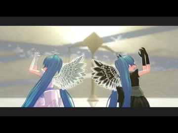 【MMDモデル配布】天使と悪魔でquiet room【とろり式初音ミク】
