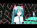 【MMD】宇宙みたいな空間を歩くミクさんズ