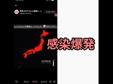 インフルエンザ感染爆発　感染者多い県とコロナワクチン接種率がリンク