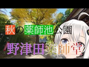 紲星あかりが行く 秋の薬師池公園 ～野津田薬師堂