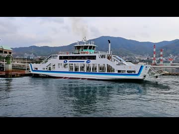 フェリーの接岸を眺めるだけの動画