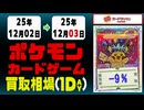 ポケカ 買取相場《96枚/1日》｜12月03日 ＜200円以上騰落＞ #ポケモンカードゲーム #MEGAドリームex #インフェルノX #ピカチュウ #リザードン