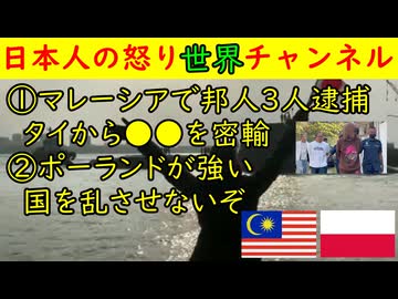 ①マレーシアで邦人３人を逮捕「●麻の大量所持」でアウト②ポーランドが強い「俺たちは●●を断固拒否」親日国家である理由も　#ポーランド #日本 #移民