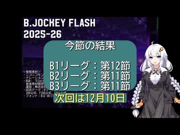 B.JOCKEY FLASH 16 [B1:第12節、B2,B3:第11節]
