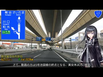 【新大宮バイパス】国道17号 東京 → 新潟 Part1/?【ミリアルさんと国道走破】