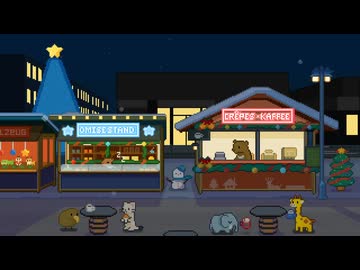 ゾウさんとクリスマスマーケットの夜【短編アニメ】