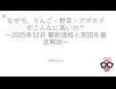 なぜ今、りんご・野菜・アボカドがこんなに高いの？〜2025年12月 最新価格と原因を徹底解説〜船舶の保険料・円安の影響