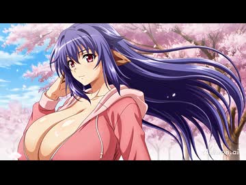 風になびく