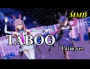 【MMD】ミホノブルボンとライスシャワーで TABOO Latin Version【字幕】