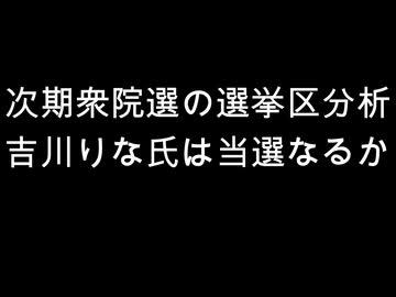 次期衆院選の選挙区分析　吉川りな氏は当選なるか
